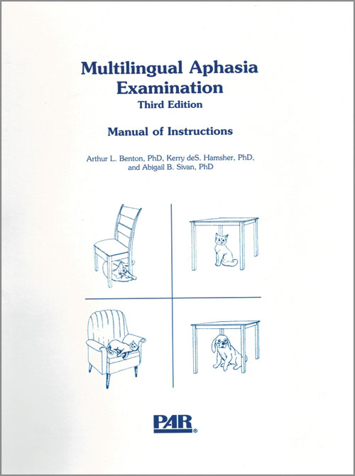 (image for) MAE - Multilingual Aphasia Examination, 3rd Edition