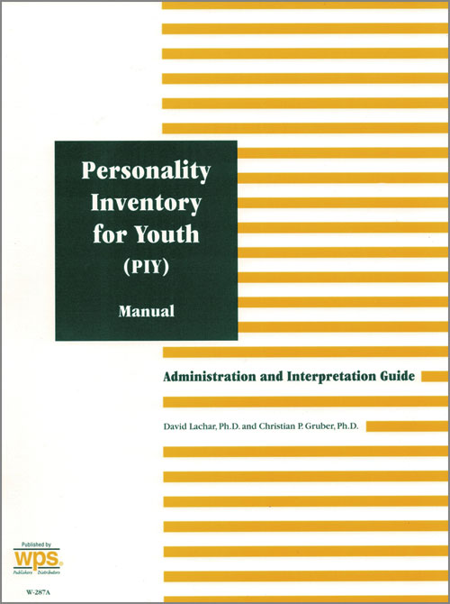 (image for) PIY - Personality Inventory for Youth Introductory Kit