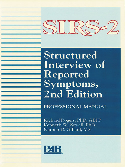 (image for) SIRS-2 - Structured Interview of Reported Symptoms, 2nd Edition