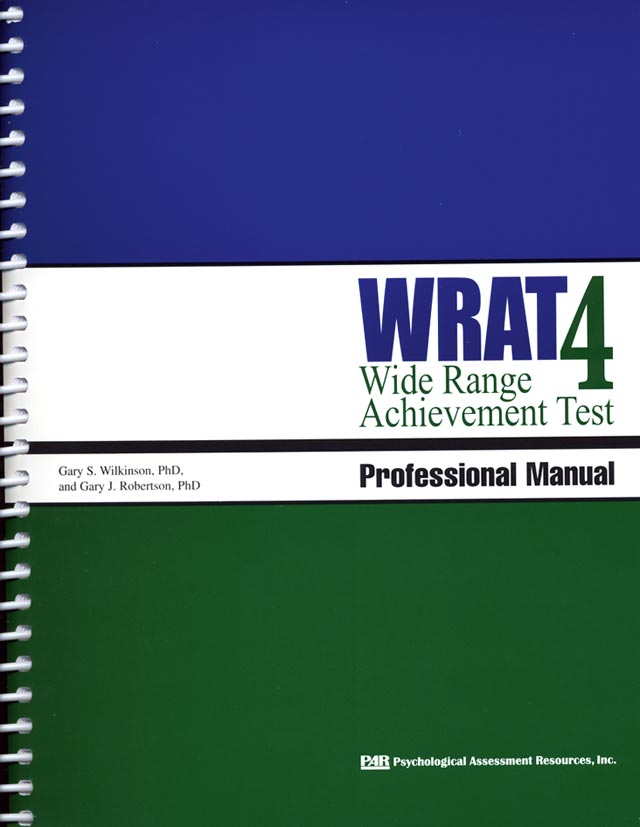 (image for) WRAT-4 - Wide Range Achievement Test 4