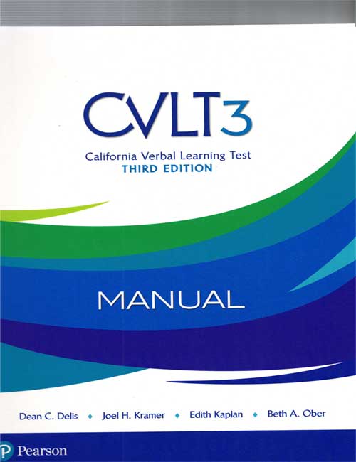 CVLT3 - California Verbal Learning Test®, Third Edition (image for) CVLT3 - California Verbal Learning Test®, Third Edition
