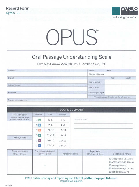 (image for) OPUS - Form (Pack of 10)