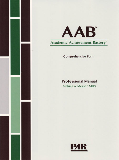 (image for) AAB -Academic Achievement Battery Comprehensive Form