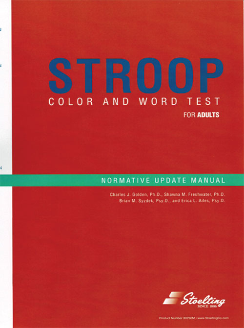 (image for) Stroop Color & Word Test Normative Update, Adult Kit