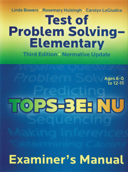 (image for) TOPS-3E: NU: Test Of Problem Solving–Third Edition Elementary