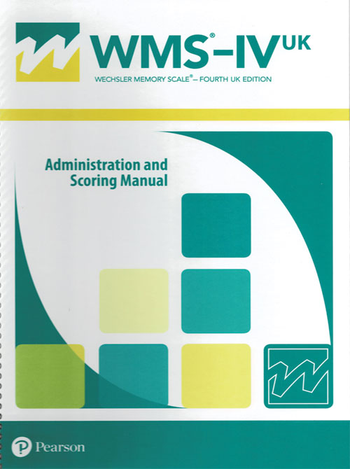 (image for) WMS-IV UK - Wechsler Memory Scale - Fourth UK Edition