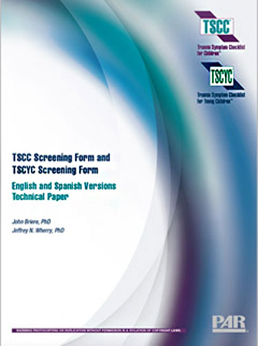 (image for) TSCC -SF - Trauma Symptom Checklist for Children - Screening Form