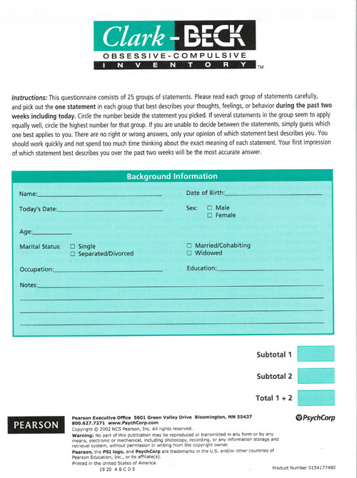 (image for) CBOCI - Record Forms