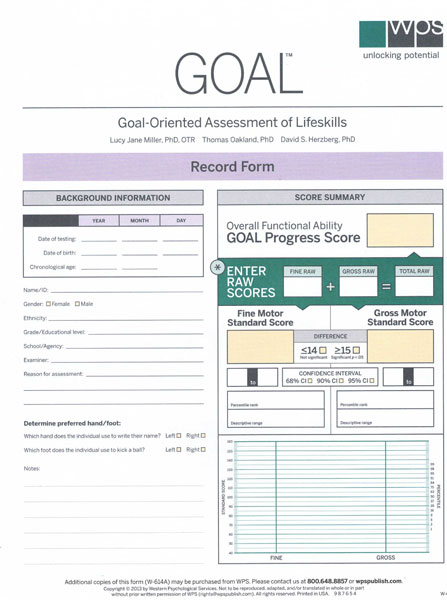 GOAL - Record Forms (25) (image for) GOAL - Record Forms (25)