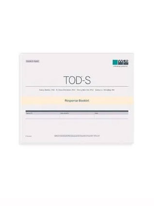 (image for) TOD-S Online Response Booklet Grade 6-Adult (5 Uses)