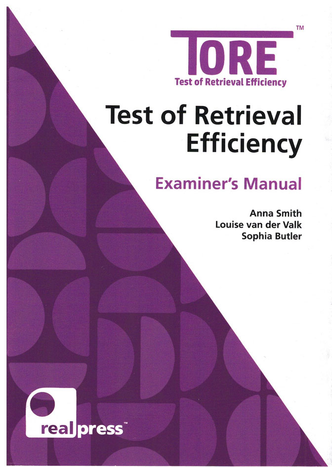 TORE - Test of Retrieval Efficiency KIT (image for) TORE - Test of Retrieval Efficiency KIT