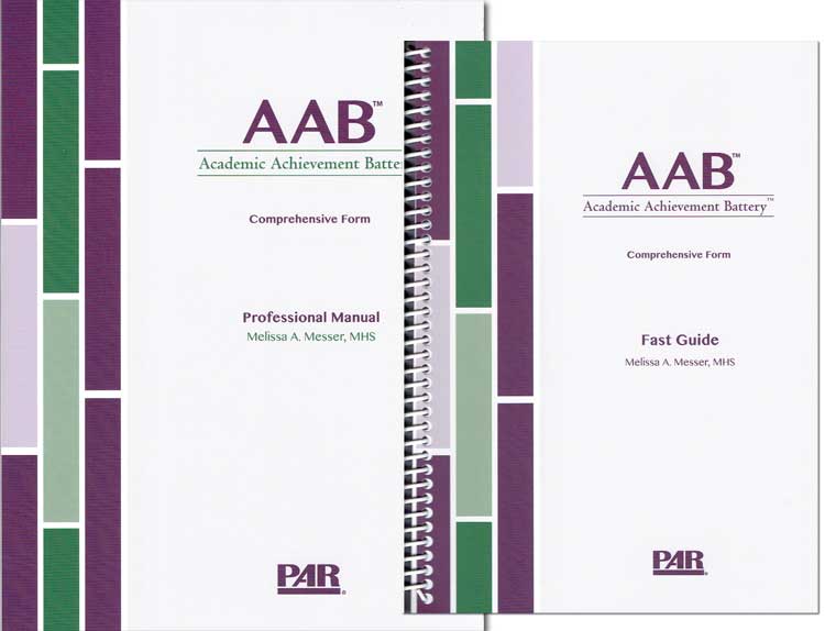 (image for) AAB Screening Form Professional Manual and Fast Guide