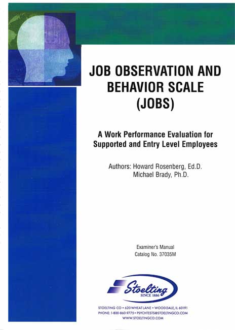 (image for) JOBS - Job Observation and Behavior Scale Manual